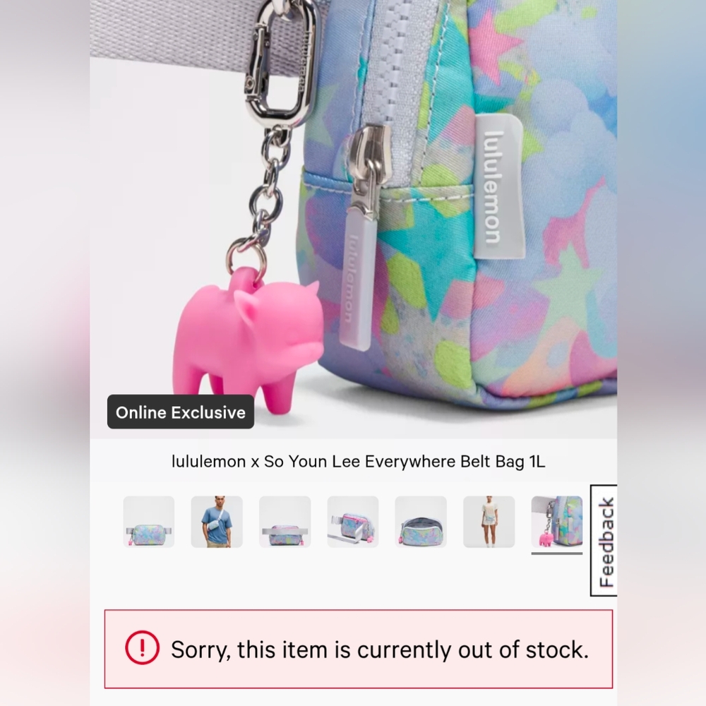 NWT RARE LIMITED EDITION ONLINE EXCLUSIVE LULULEMON X So Youn Lee Colab Belt Bag